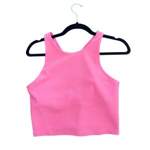 Women’s Athletic Pink Crop Top – Size L